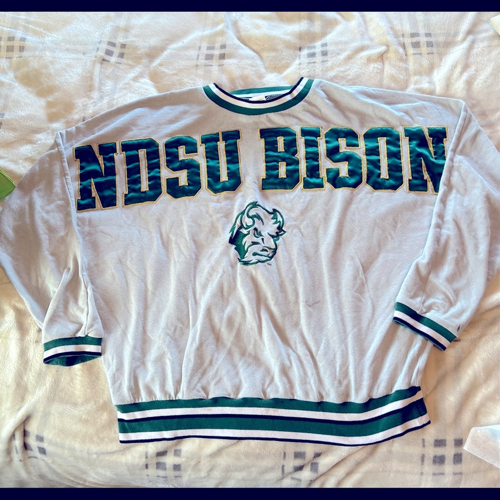 “PINK” varsity long sleeve Tee University of North Dakota